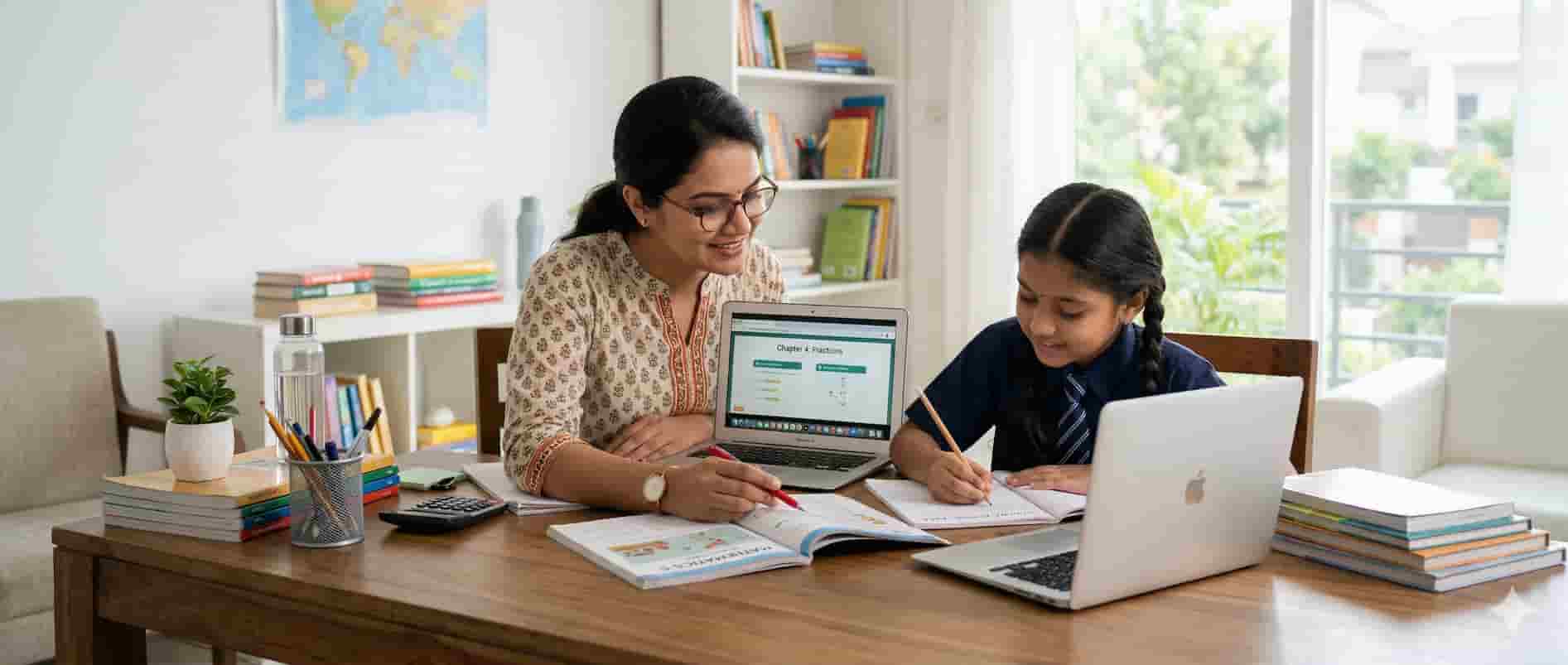 Home tutor teaching student in Jaipur at home